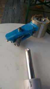 Ruderarm/Hydraulikzylinder