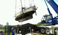 Auswassern im Hafen Niffer 5.9.2014